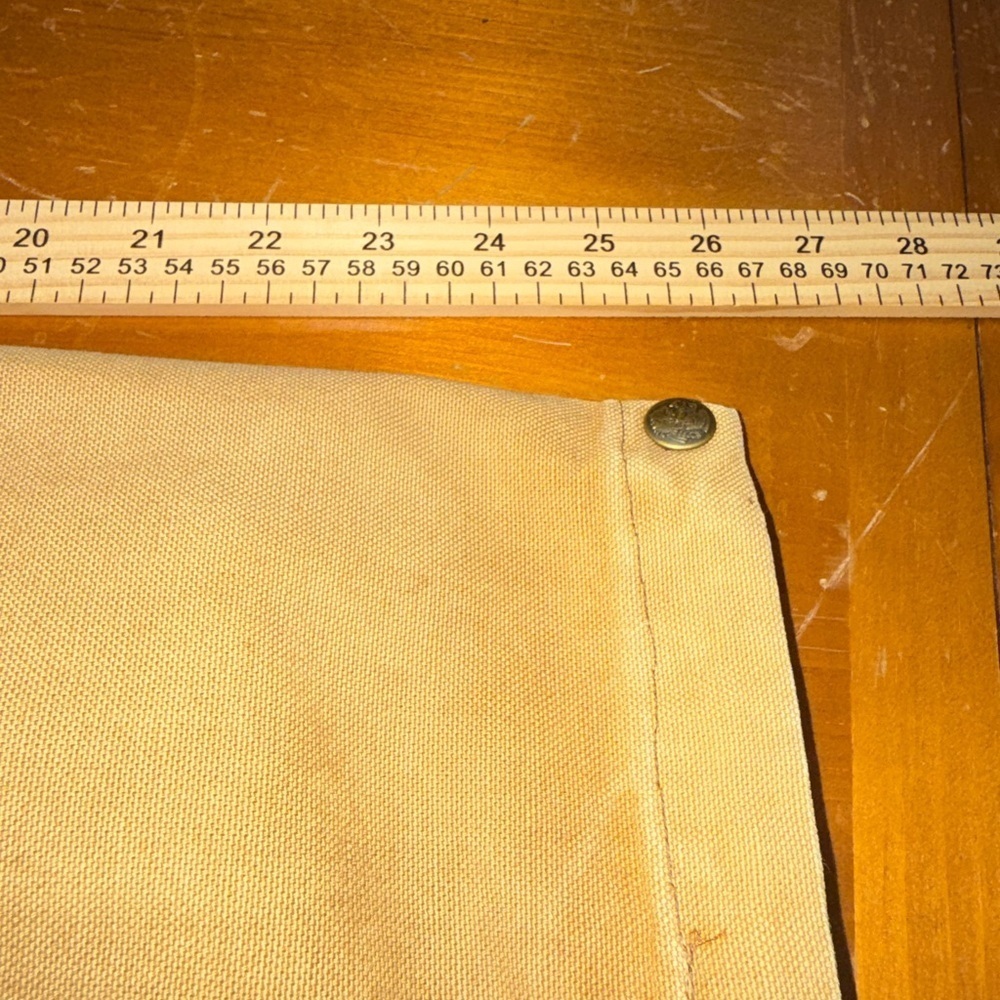 Vintage Woolrich Chore Coat Cotton Mens L Tan Leather Collar Removable Fleece - Picture 11 of 12